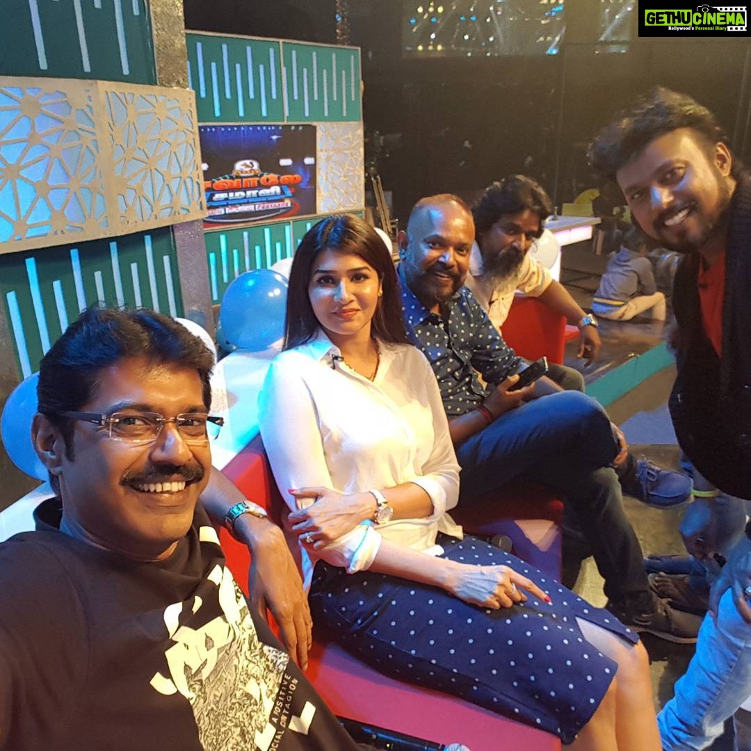 Anjena Kirti Instagram - New Year Special Game show 'sawale samali ',at SUN TV studio .🌟🦄👑 Sun Studio at Peruingudi