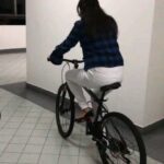 Anjena Kirti Instagram – Cycling on the 9th floor 🚴 Putrajaya, Wilayah Persekutuan, Malaysia