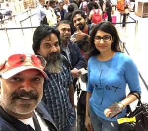 Anjena Kirti Instagram - On our way to Kuala Lumpur ..Day b4 🦋 for a blessed Thai Poosam at Batu Caves 🌸🕉 #Promotions 
#TravelDiaries