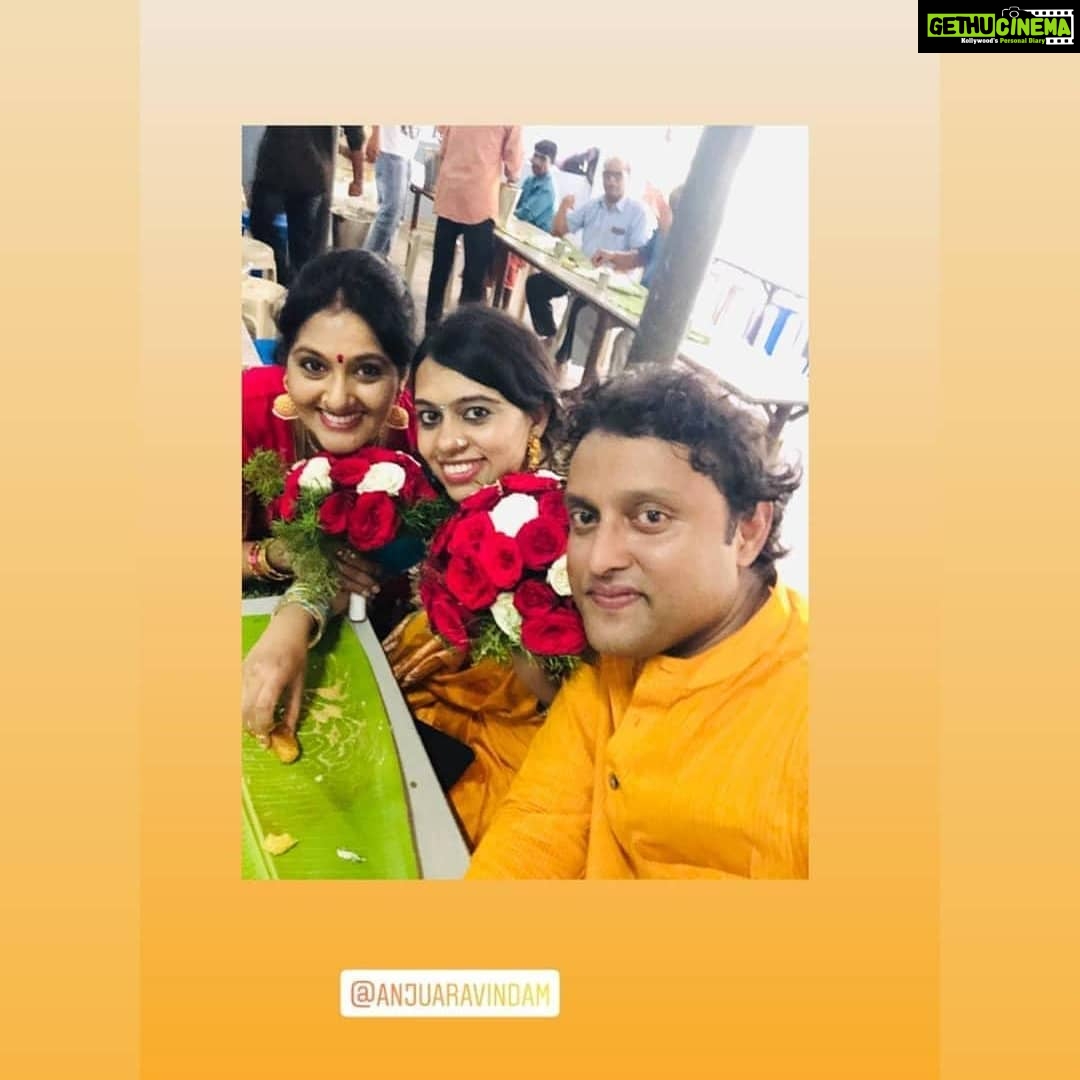 Anju Aravind Instagram - Two states wedding#sunitha, me nd balu#beautiful place called wayanad