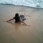 Anju Aravind Instagram - Anvi#enjoying#payyambalam beach#with nisha, sooraj nd me