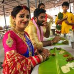 Anju Aravind Instagram - congratulations Nisha 💖Sooraj #punjabimalluwedding Pic credits @balme24 Kalpetta