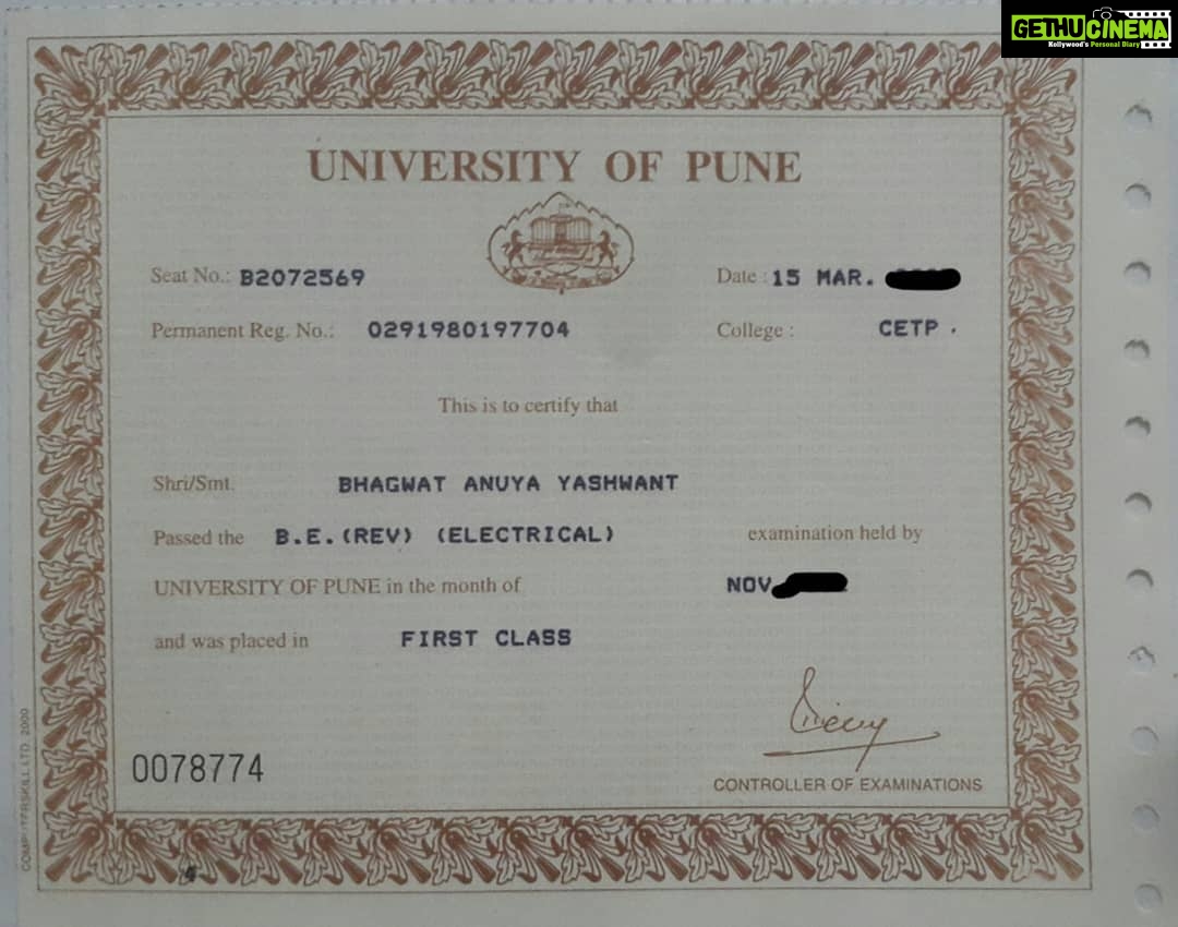 Anuya Bhagvath Instagram - D degree most people r amazed I have!