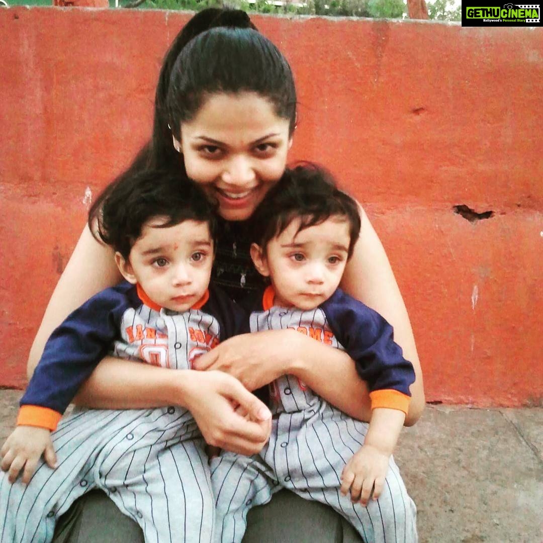 Anuya Bhagvath Instagram - D best tht hpnd2me!My nephews!!