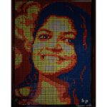 Aparna Balamurali Instagram - Birthday this year, being one of the most challenging years for all of us, started with this. A person's time and effort would be the greatest gift one could ask for. Harietta.. I have no words to express my gratitude. The effort you took to make this with 600 Rubik's cubes is out of the world. Thank you 😊❤️ @_hariology_ Do follow this page for amazing works like these. Also, thank you @gaanammedia for capturing it beautifully:)
