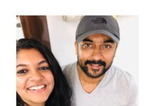 Aparna Balamurali Instagram - Wrapping up the first schedule of Soorarai Pottru! So much in love with everything about this set. My iron lady, Sudha maam.. nothing like her. And this main man. He is beyond words. One in millions 💞 Waiting for the next schedule to start. #sooraraipottru #suriya38 #sudhakongara