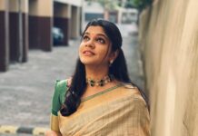 Aparna Balamurali Instagram - 💚 MUAH and Saree draping hy my darling @gopika_kripal_makeovers ✨ Accessories: @adorebypriyanka