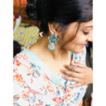 Aparna Balamurali Instagram - It was a pleasure to wear @macawz_designs for the inaugration of the most prestigious Anna Kitex group, perinthalmanna. And accessorised by my favourite @pradejewels 🧡 #florals #favouritecolor Perintalmanna