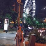 Aparnaa Bajpai Instagram - The moon was the prettiest last night in Budapest. And don't mind the stupid face please. #travel #glocalchild #budapest #hungary Ferris Wheel of Budapest - Budapest Óriáskereke