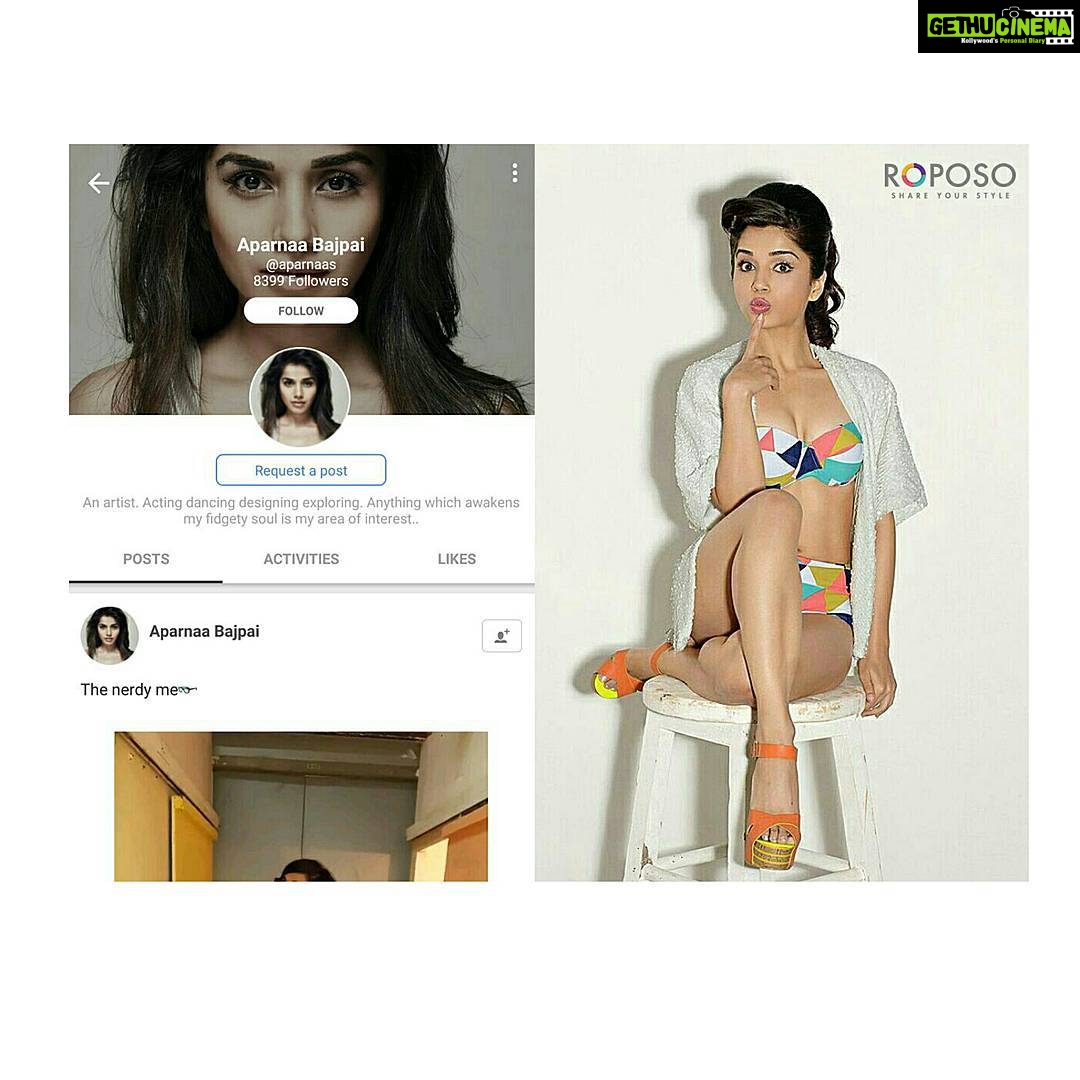 Aparnaa Bajpai Instagram - Heyyy guys you can all follow me on Roposo now.. Which will be all the more fun cuz I'll be posting more about my everyday style and look on this awesome app @roposolove #roposo