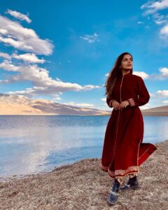 Aparnaa Bajpai Instagram - Wearing my Dear friend’s @dragoncollectionladakh ‘s Ladakhi attire👘