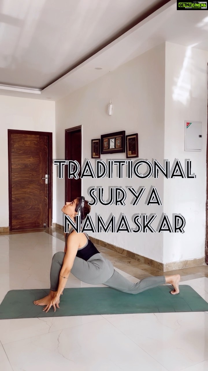 Aparnaa Bajpai Instagram - 12 steps to Surya Namaskar. Also you complete one set after repeating these 12 steps on both, left and right leg. Traditionally, you should aim at completing 12 sets of these. . . . . . . . . #yoga #yogagirl #yogapose #yogapractice #yogalove #yogateacher #instayoga #yogapants #suryanamaskar