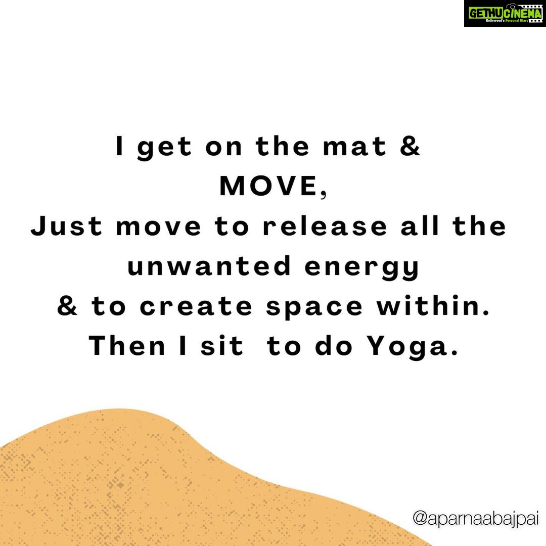 Aparnaa Bajpai Instagram - Move, shake, release. Find the calm Connect Reflect Meditate ✨✨✨