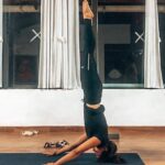 Aparnaa Bajpai Instagram - Work in progress😅 Right techniques by @rameshshetty_yoga_shala🙏🏻 Thank you 💙💙💙 Gokulam, Mysore
