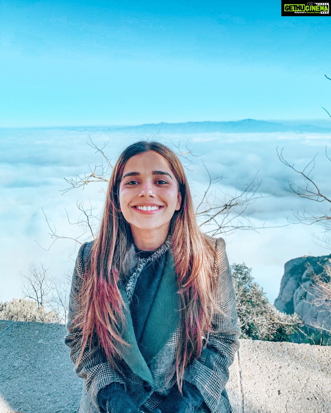 Aparnaa Bajpai Instagram - Above the clouds in Montserratš„ . . . #montserrat #spain #travel #travelgram #travelbucketlist Montserrat Mountain