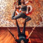 Aparnaa Bajpai Instagram - Pigeon pose🕊 Flying into the third week of my yoga course here In Rishikesh. Trying to assimilate as much as I can of the surrounding and enjoying this new zen mode of weekly social media detox. Sending love to all the beautiful souls around. See y’all next weekend💛 . . . #yogaisnotasana #yoga #yogi #acroyoga #soulsearching #partneryoga Fusion Yoga India in Rishikesh