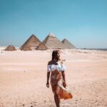 Aparnaa Bajpai Instagram - The great pyramids of Giza are the biggest ones amongst the hundreds of pyramids found in Egypt. Although, scientific & archeologic researches haven’t been able to discover much about how these mysterious wonder were made; One thing is for sure for us to be astonished about:~ the ancient Egyptians believed that the bodies of the Pharaoh/king & his relatives were mummified and kept in these pyramids in order to resurrect them and bring their souls back to life. Sounds scary🎃 . . . #travel #travelphotography #travelblogger #travelvlogger #travelbucketlist #travelgram #roamingaffair #sonyalpha #lightroom #egypt #pyramids #pyramidsofgiza #giza The Great Pyramid of Giza, Cairo, Egypt