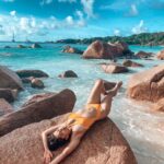 Aparnaa Bajpai Instagram - This will be my favorite beach so far🌊 . . . #anselazio #seychelles #beach #travel #traveller #travelbucketlist #travelgram #beachbum Anse Lazio Beach, Praslin Island