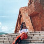 Aparnaa Bajpai Instagram - Republic of Artsakh, traditionally known as Karabakh is a disputed land with a very intriguing history. With a separate border from adjoining countries, you need to get a visa to get into this land. Although, officially not recognized as an individual country, it is a part of Armenia but geographically sitting on the land of Azerbaijan, this country is still at an ongoing war to find its independence. However, the entire affairs are handled by the government of Armenia and you see both the flags of Artsakh and Armenia, waving freely on the streets of Karabakh. This is Tatik & Papik: meaning GrandMa and GrandPa, representing the people of Karabakh standing strong together, shoulder to shoulder:) Just wow! . . . #tatikpapik #weareourmountains #travelphotography #travelbucketlist #shotoniphone #travel #roamingaffair #karabakh #stepanakert #artsakh #lightroom We Are Our Mountains