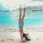 Aparnaa Bajpai Instagram - “Yoga does not just change the way we see things, it transforms the person who sees.” –B.K.S Iyengar . . . #yoga #beach #travelbucketlist #zanzibar #nungwibeach #zanzibarisland #tanzania #travel Zanzibar, Tanzania