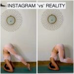 Aparnaa Bajpai Instagram - 🤭🤭🤭 . . . . . . . . . . . . . . #yoga #yogagirl #yogapose #yogapractice #yogalove #yogateacher #instayoga #instagramvsreality