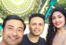 Aravind Akash Instagram - Fun time 🤣🤣🤣in star magic show in flowers channel 🙃🙃🙃