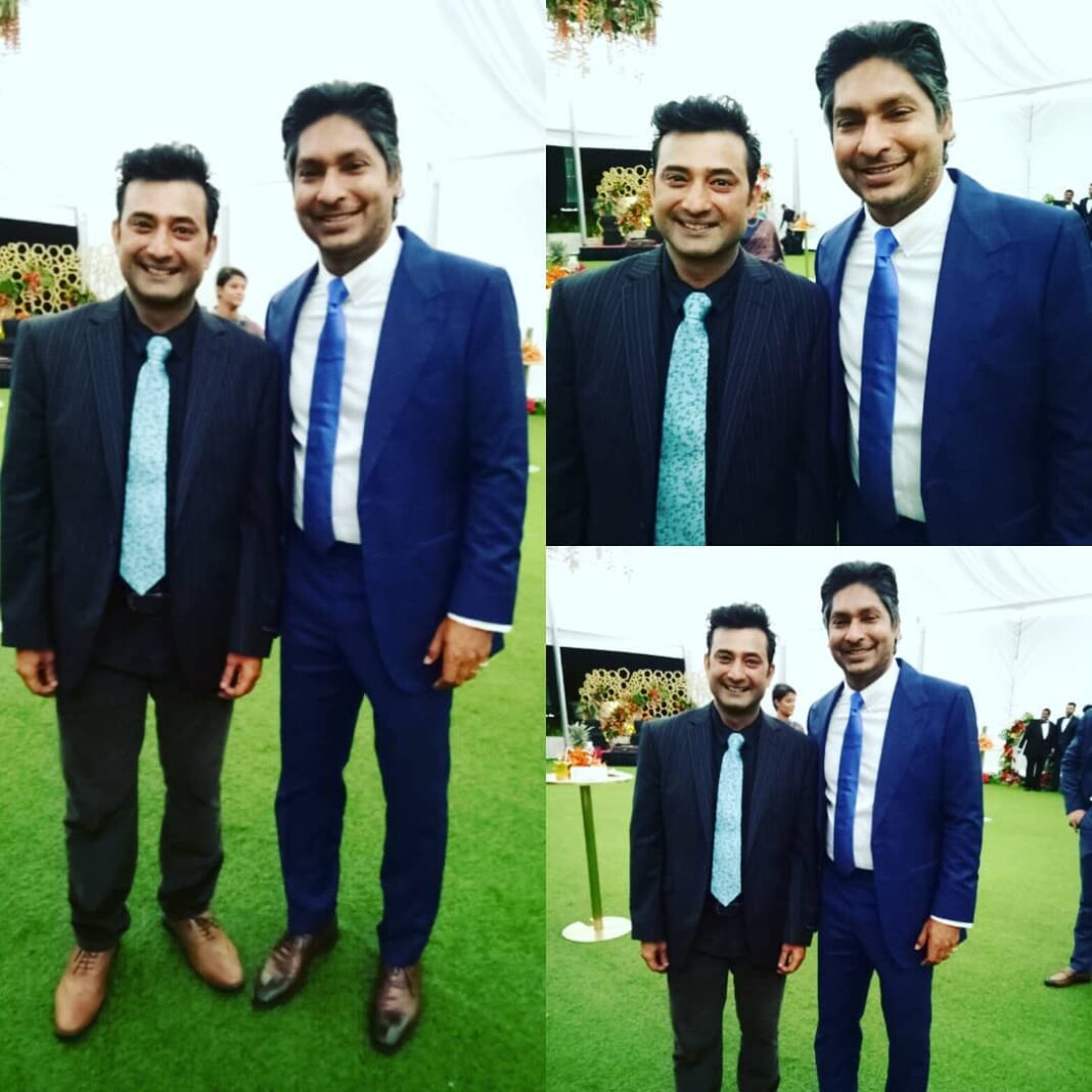 Aravind Akash Instagram - Pleasure meeting Kumar Chokshanada Sangakkara. He was a capitan of Srilanka cricket team 😇