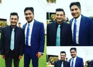 Aravind Akash Instagram - Pleasure meeting Kumar Chokshanada Sangakkara. He was a capitan of Srilanka cricket team 😇
