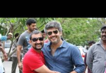 Aravind Akash Instagram - For the world his THALA, for me his my BIG Brother ❤️ Blessed to be part of Mankatha memories 🙏🏼 Love you always Anna, ops sorry Thala! Thanks @venkat_prabhu for flashing me up and thanks @sakthi_saravanan #thala #thalafans #thalaajith #ajith #cinema