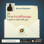 Aravind Akash Instagram – Hizaa! There is a REAL messaging app for #instagram users! Go to @instamessage_app download and chat with me now! #instamessage @th.anika