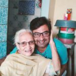 Aravind Akash Instagram - Had a mixture of naughtiness and happiness with Granny🤗 A great time indeed!
