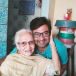 Aravind Akash Instagram – Had a mixture of naughtiness and happiness with Granny🤗 A great time indeed!