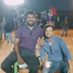 Aravind Akash Instagram - pleasure working with you sir (brother)🤞🏻@richardmnathan Cinematographer of our movie #Maanaddu #cinematography