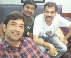 Aravind Akash Instagram - #Maanaddu shooting with super star @premgi and  actor friend Karunakaran😇😇😇
