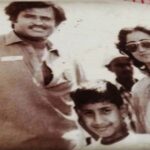 Aravind Akash Instagram – My childhood picture with my mom and super Star Rajinikanth⭐⭐⭐⭐⭐🙏🏻