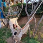 Archana Instagram - Hope you r having a chilled out #sunday … #love #lazing #weekend is ending 😔 but hey … an entire evening awaits you! . . . #chill #takeiteasy #relax #sunday #calm #hammock #hyderabad #falaknumapalace #haldiceremony #yellow #sundowner #love #enjoy #india #travel Taj Falaknuma Palace