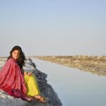 Archana Instagram - Kissed by a stream of aqua water … this is far beyond the zero point at #rannofkutch sooo pristine and still the waters that one touch & u can see the ripples caused by my toes … infact when you see satellite image of Gujarat … #rann appears aqua (one of my favvv colors) no wonder it called out to me so strong! . . . #namak #salt #desert #whitedesert #aqua #gujarat #kutch #nature #photography #magnificent #glorious #beauty #colours #skies #india #desert #tourism #mycountry #mypride Rann Utsav, Kutch, Gujarat