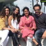 Arjun Sarja Instagram - With my three gorgeous girls @aishwaryaarjun @anj204