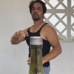 Arjun Sarja Instagram – Dedicated to my Boss Bruce and all my fans  #bottlecapchallenge