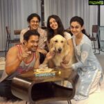 Arjun Sarja Instagram - Celebrating the youngest children of our family, Junior and Veda.. who share the same birthday 😊 @pawtastic16 🎂 @aishwaryaarjun @anj204