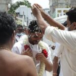 Arjun Sarja Instagram - I thank god for choosing me and my family to build this divine, monumental temple. And a big thank you to everyone for gracing this event 🙏🏽 JAI SHREE RAAM Chennai, India