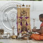 Arjun Sarja Instagram - I thank god for choosing me and my family to build this divine, monumental temple. And a big thank you to everyone for gracing this event 🙏🏽 JAI SHREE RAAM Chennai, India