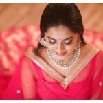 Arthana Binu Instagram - Pink with a tinge of gold 💞💫 . . . Styling Hair & Makeup : @perfektmakeover . Designer: @anjushankarofficial . 📸: @arunprasath_photography