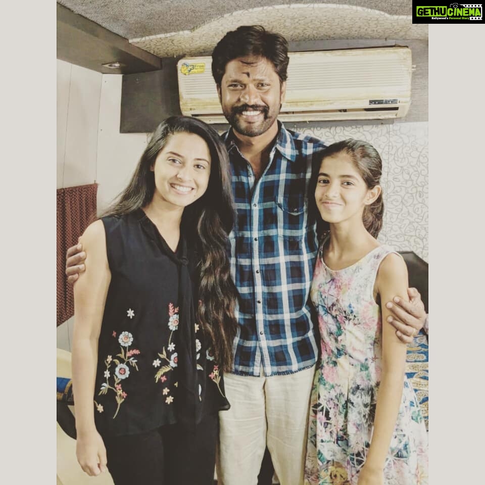 Arthana Binu Instagram - The one whom I bashed to death in Thondan is back alive in kadaikuttysingam A much treasured reunion❤ Wedding bells are ringing for our big Bro 💑💫 @soundararaja_actor