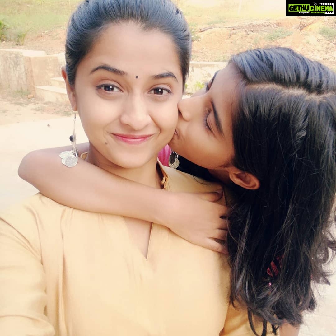 Arthana Binu Instagram - Happy birthday to my all in one đShe wakes up early in the morning along with me just because I have shoot Feeds me food just like a elder sister would do Makes sure that all my dreams are made true I am just proud to say that my poochu is actually the eldest here even though she is the youngest. My portable little human of happiness, acting partner,stylist,critic and what not She is just perfect in every role and that's why I feel proud when everyone says that they like jinju more than me She makes me realise that unconditional love exists Lots of love to jinju baby ( Who had even broke a friendship just because her now ex-friend didn't find my signature appealing back then, when they were in class 1 ) Each and every moment I learn something new from her and she surprises me everytime I truly have the world's best sisterâ¤