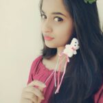 Arthana Binu Instagram - All about my birthday ❤February 22nd See what's written on my cake...that is a hint to something lame what only my close circle knows 😎that's why I wasn't surprised to know that the cake shop guys chuckled when jinju baby told them that this is what the wish should be like Swipe to see the 🎁gifts I got from Ammu and jinjubaby. By the way jinju told that many more gifts are on the way Tiara and teddy bear wand (as it call it) because I am jinju's fairy and the other accessories...because jinju knows what I like the most and Ammu kuttan (my mom) gave me this two pretty pretty neckpieces💫😚