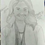 Arthana Binu Instagram - Thank you bindhiya. This surely did bring a smile on my face. Even though we have never met in person you have always given feedback on my work and spending time, effort and patience to create a piece of art for some one else's happiness is definitely an appreciable act☺ @bloom_binz_sunshine