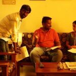 Arthana Binu Instagram - While the captain of the ship and I were into the shot to be taken next MR Kannan,the sharp eyed was focusing on something else😛 #sema#gvprakashkumar#latenightshoot#shootstories#pasangaproductions