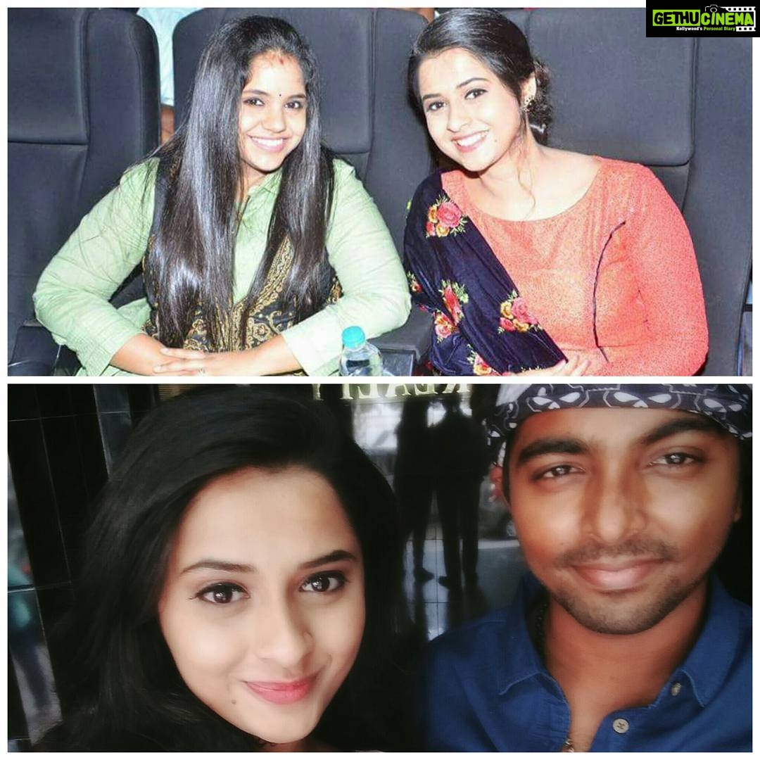 Arthana Binu Instagram - Happy wedding anniversary to you both! Gv and saindhavi😍