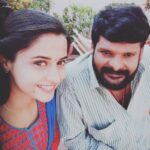 Arthana Binu Instagram - Our talks are deep! It's not just about acting, his words are infotaining! In between shots I loved to enjoy his company! He is Ganja karuppu Anna! Feeling blessed to have worked with an amazing human like him! #thondanrelease 4 DAYS TO GO🤗